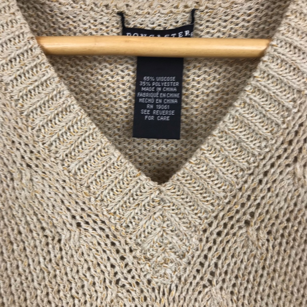 Doncaster Collection Sweater Tan Basic Classic M - image 4